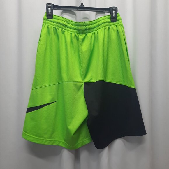 Nike Dri-FIT Basketball Shorts Men's XL Electric Green Volt Black Swoosh - Picture 5 of 11